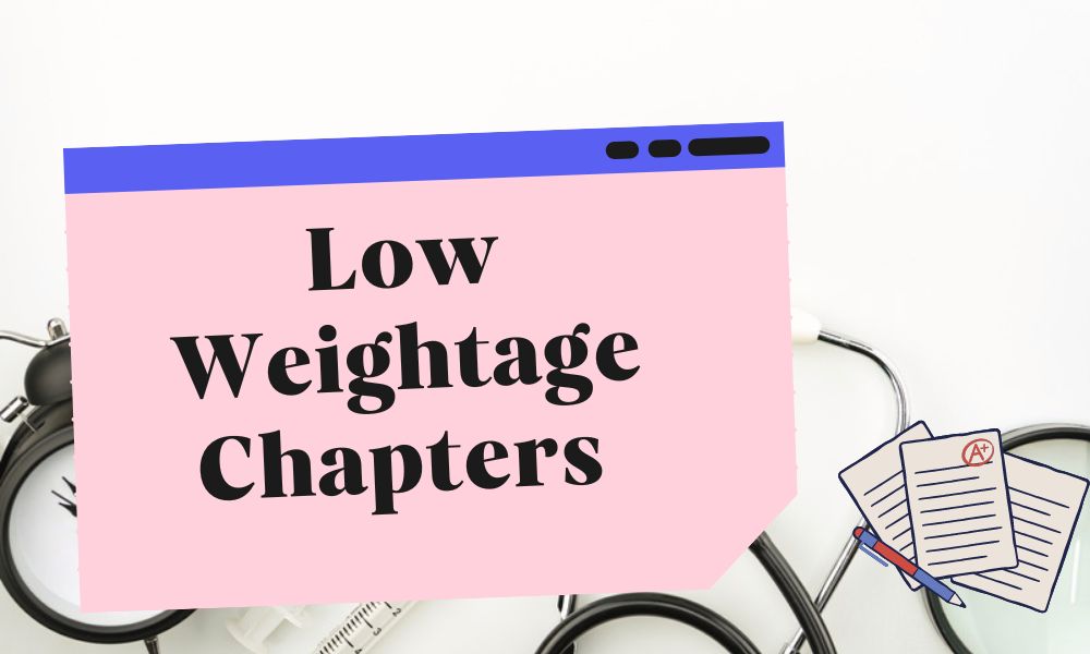 Low Weightage Chapters for NEET