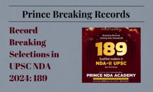 189 Selections in UPSC NDA-2 Result 2024: Prince NDA Academy