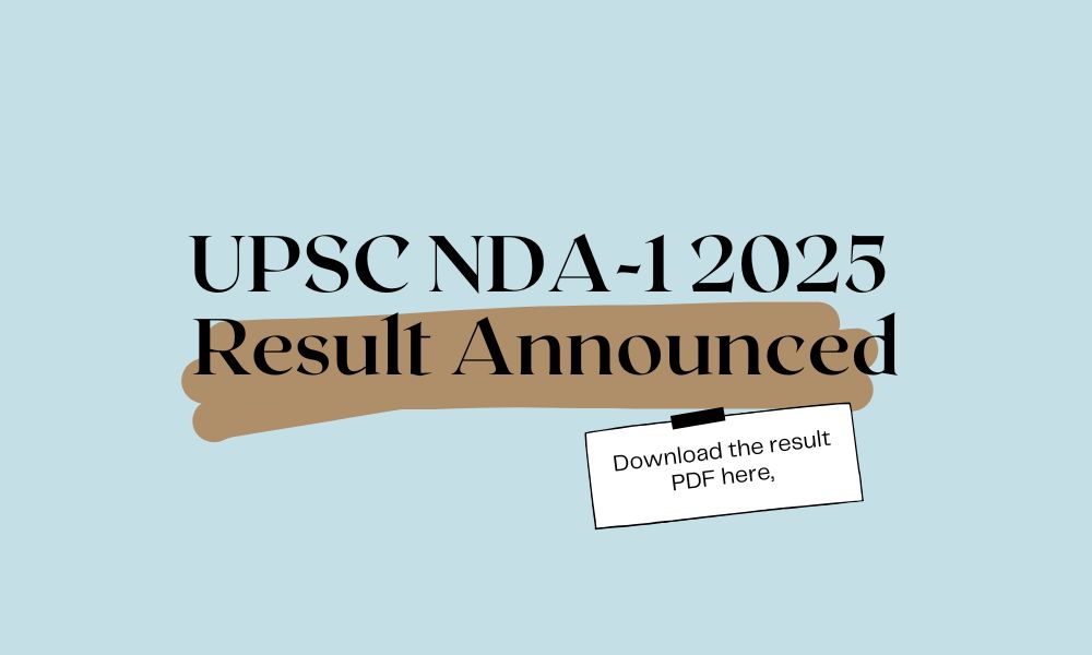 UPSC NDA 1 Result 2025
