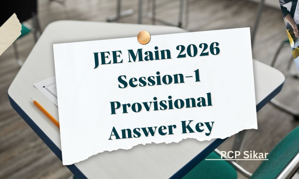 JEE Main 2026 Session-1 Provisional Answer Key