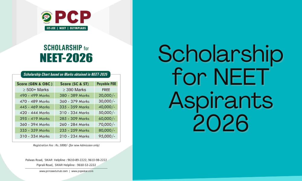 Scholarship for NEET Aspirants 2026