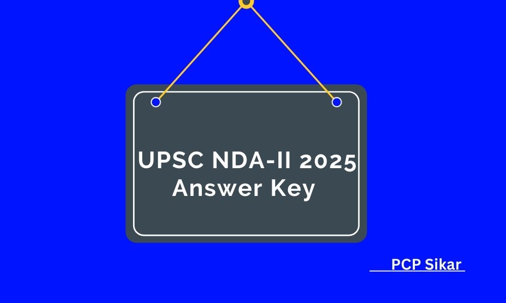 UPSC NDA-II 2025 Answer Key
