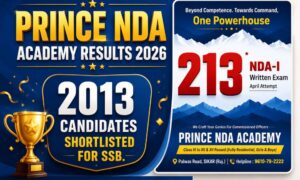 Prince NDA Academy Result 2026: 213 Selections