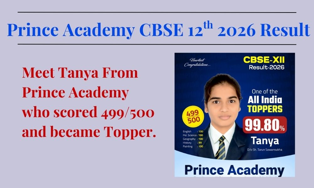 Meet CBSE 12th 2026 Topper Tanya With 99.80%